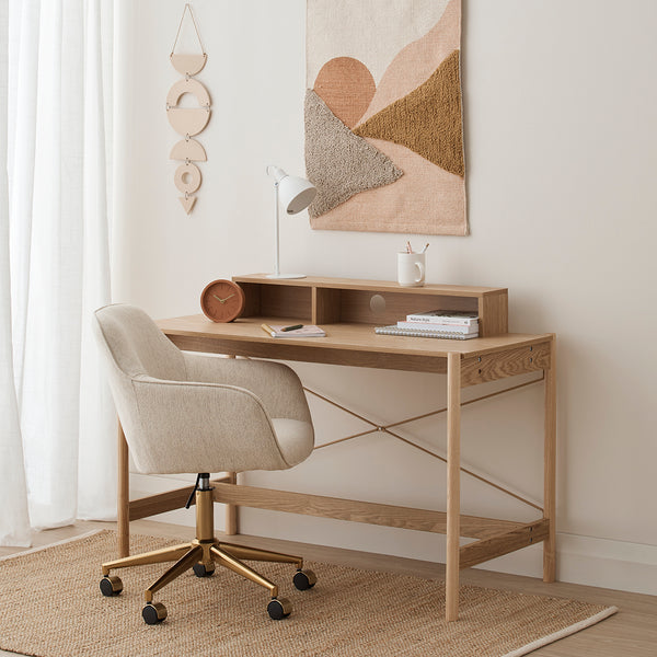 Life Interiors Ava Fabric Office Arm Chair