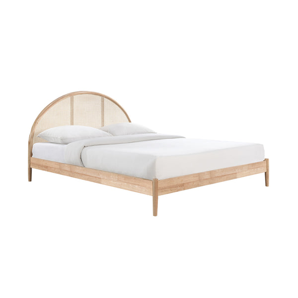 Life Interiors Avery Arch Rattan King Bed (Oak)