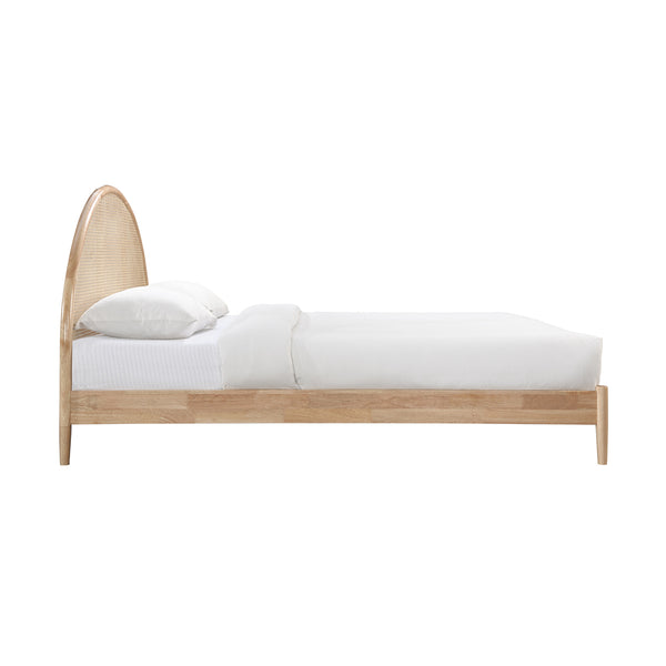 Life Interiors Avery Arch Rattan King Bed (Oak)