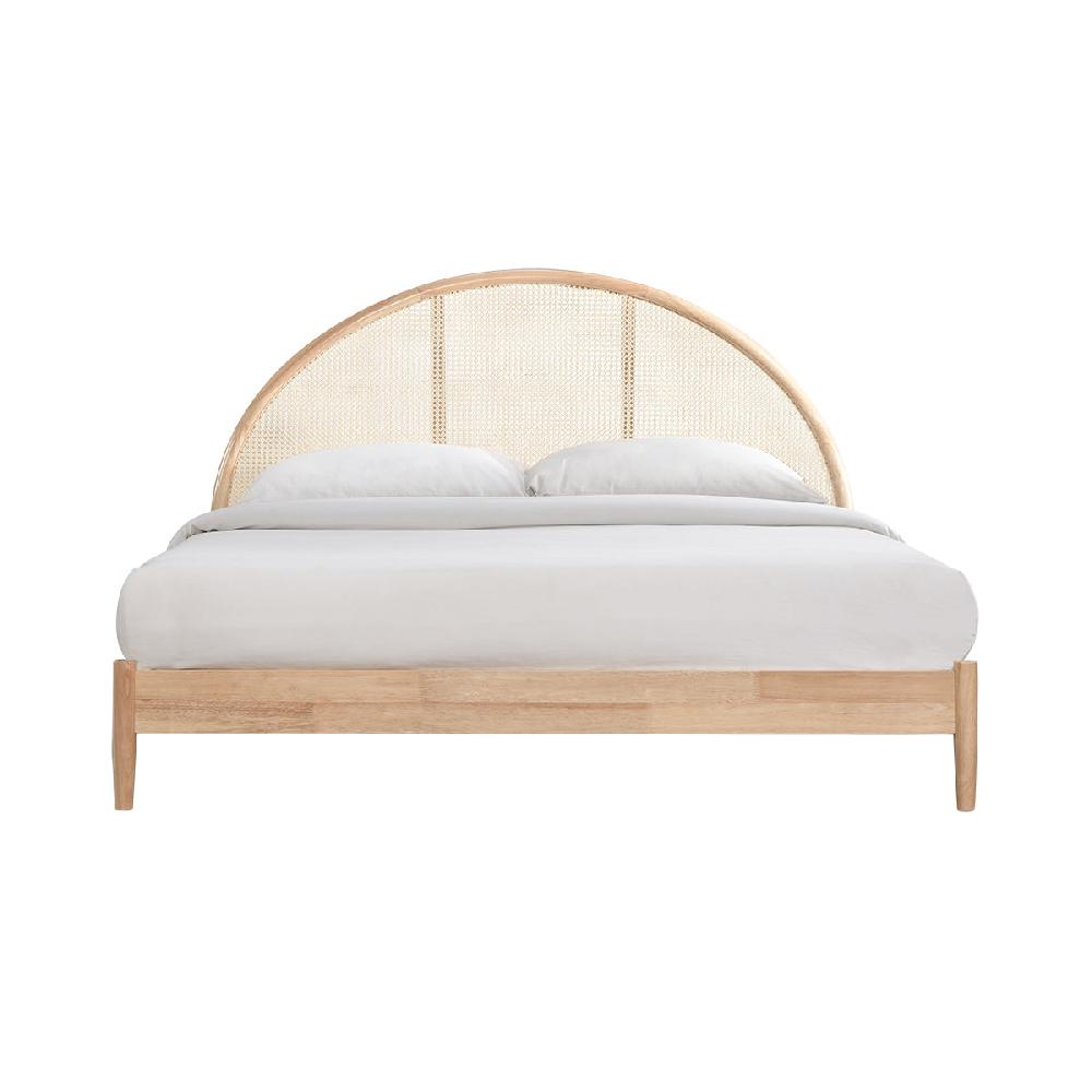 life interiors Avery Arch Rattan King Bed (Oak)