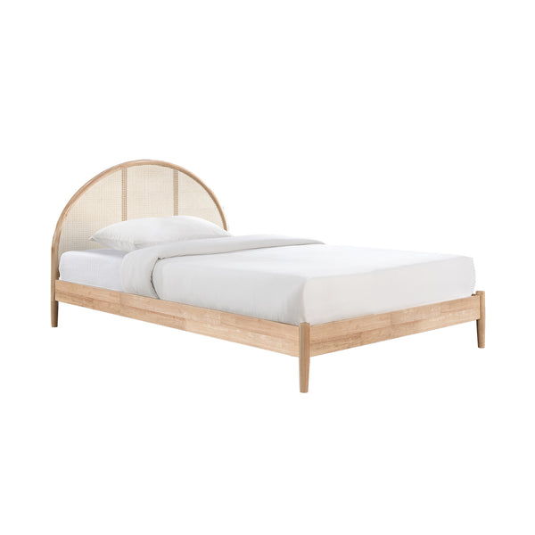 Life Interiors Avery Arch Rattan Single Bed (Oak)