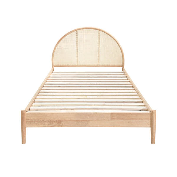 Life Interiors Avery Arch Rattan Single Bed (Oak)