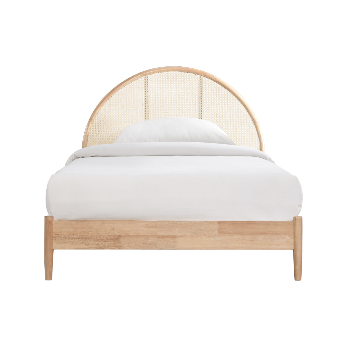 life interiors Avery Arch Rattan Single Bed (Oak)