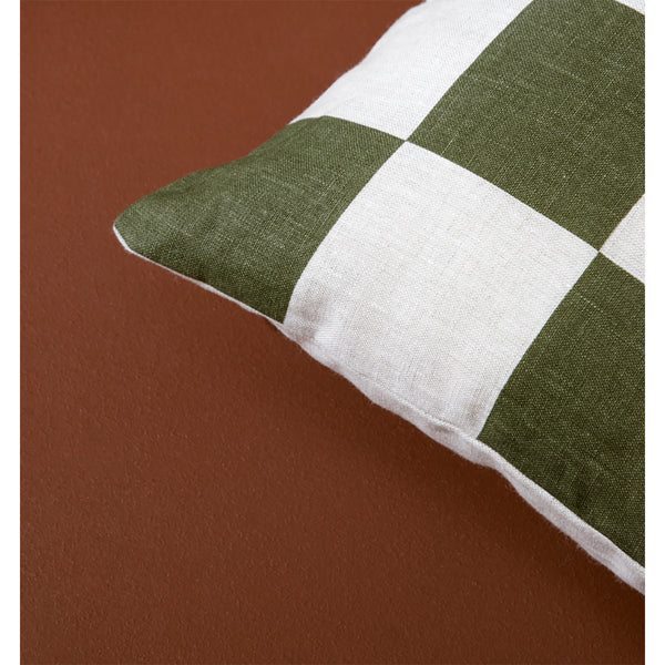 Life Interiors Big Check Square Cushion