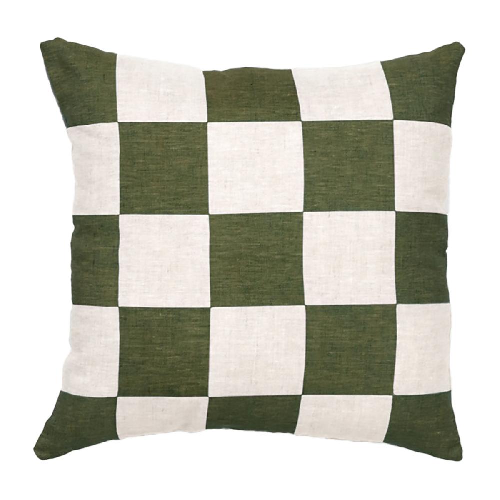 life interiors Big Check Square Cushion