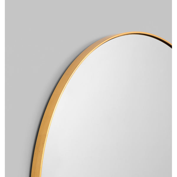 Life Interiors Bjorn Round Mirror (Brass)