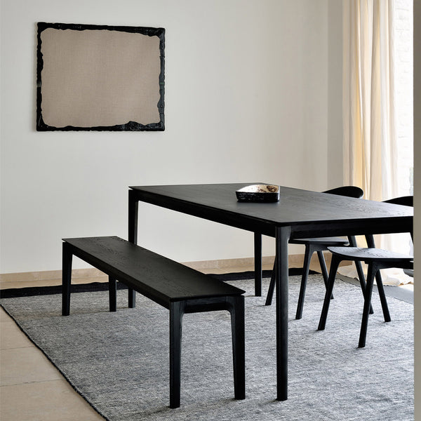 Life Interiors Bok Dining Table (Black Oak 220cm)
