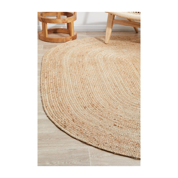 Life Interiors Bondi Oval Rug (Natural)