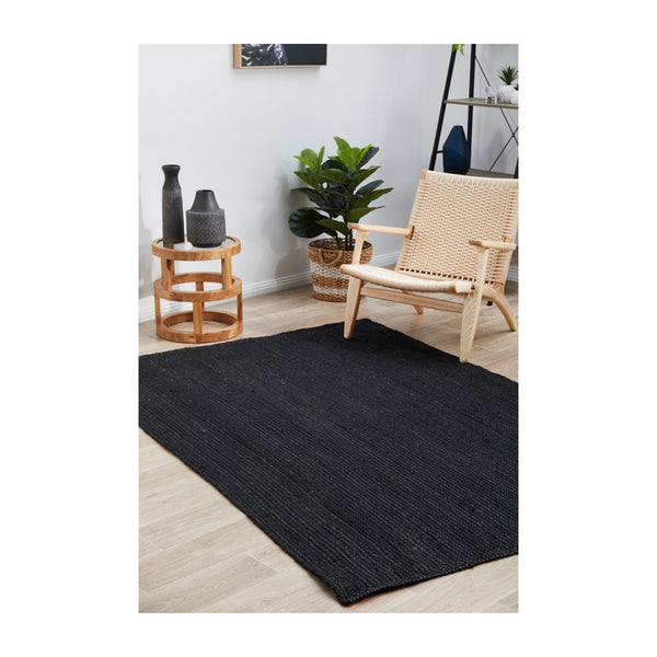 Life Interiors Bondi Rectangle Rug (Black)
