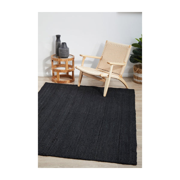Life Interiors Bondi Rectangle Rug (Black)