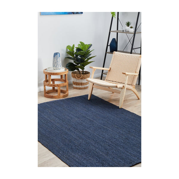Life Interiors Bondi Rectangle Rug (Navy)