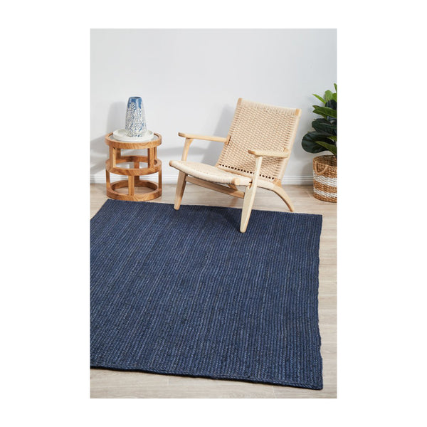 Life Interiors Bondi Rectangle Rug (Navy)