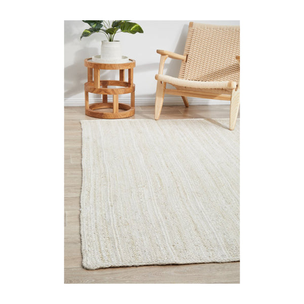 Life Interiors Bondi Rectangle Rug (White)