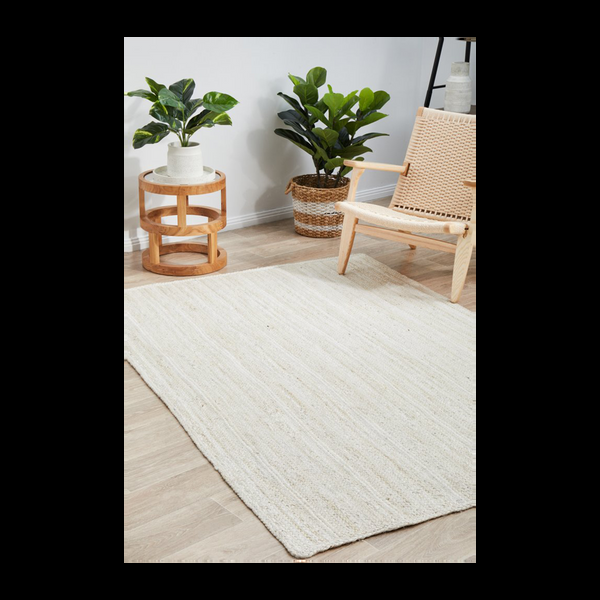 Life Interiors Bondi Rectangle Rug (White)