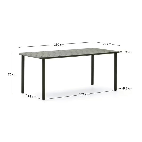 Life Interiors Brai Outdoor Dining Table (180cm)