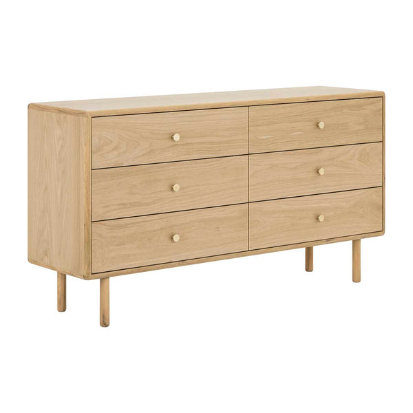 Life Interiors Brass Chest Of 6 Drawers
