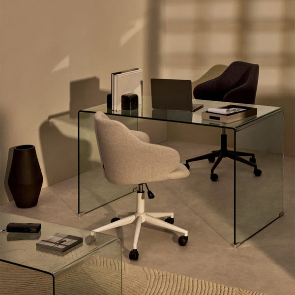 Life Interiors Burano Glass Desk
