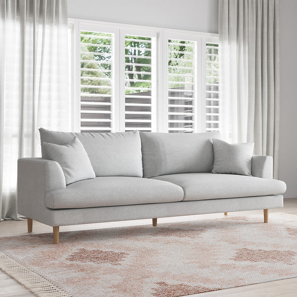Life Interiors Byron Fabric 3 Seater Sofa