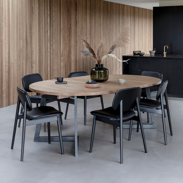 Life Interiors Calia Round Extendable Dining Table
