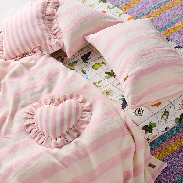 Life Interiors Candy Stripe Linen Pillowcases