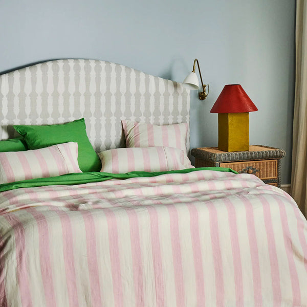Life Interiors Candy Stripe Linen Pillowcases
