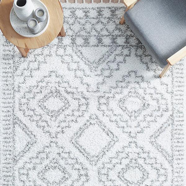 Life Interiors Casablanca Fez Rug (White)