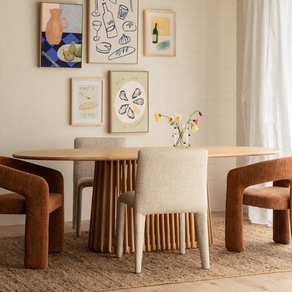 Life Interiors Casablanca Oval Dining Table (220cm)