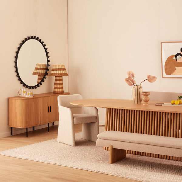 Life Interiors Casablanca Oval Dining Table (280cm)