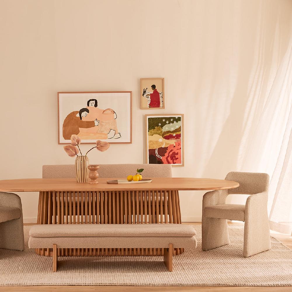 life interiors Casablanca Oval Dining Table (280cm)