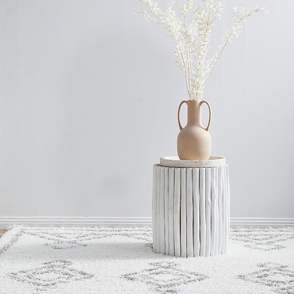 Life Interiors Casablanca Temara Rug (White)