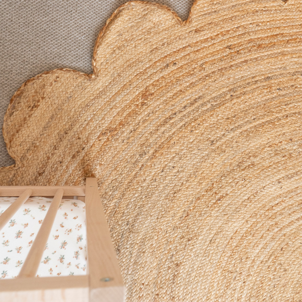 Life Interiors Celeste Scalloped Jute Round Rug