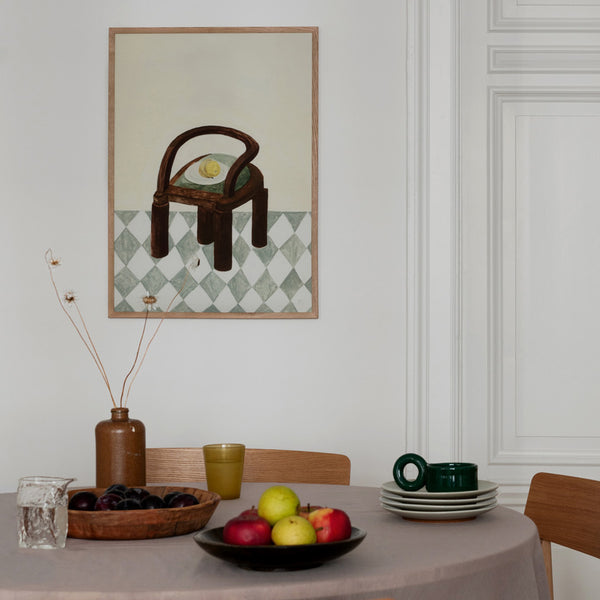 Life Interiors Chair With Fruit Print