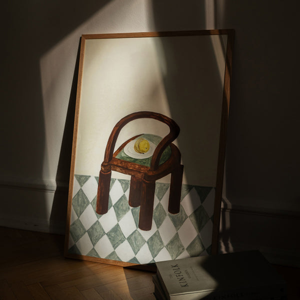 Life Interiors Chair With Fruit Print