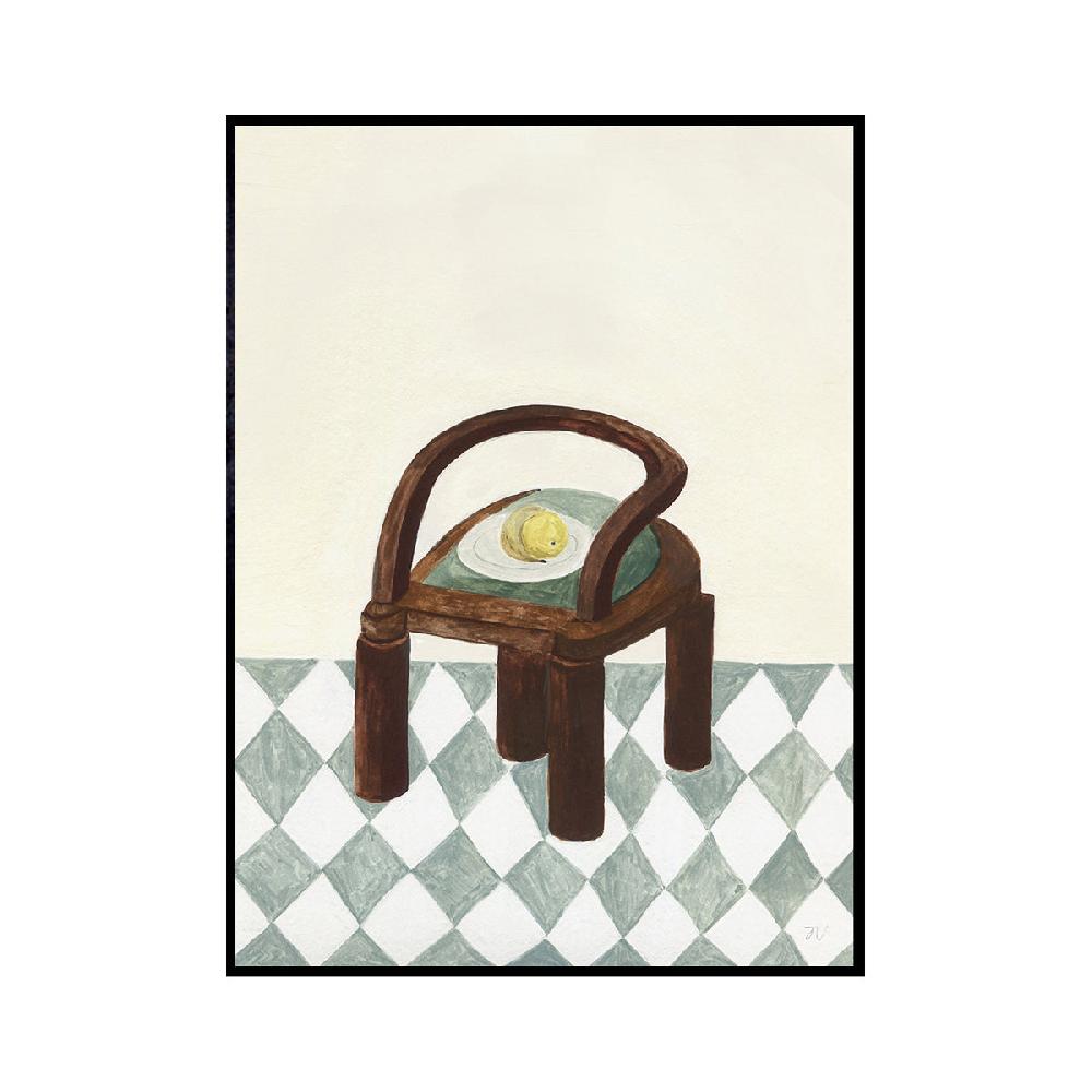 life interiors Chair With Fruit Print