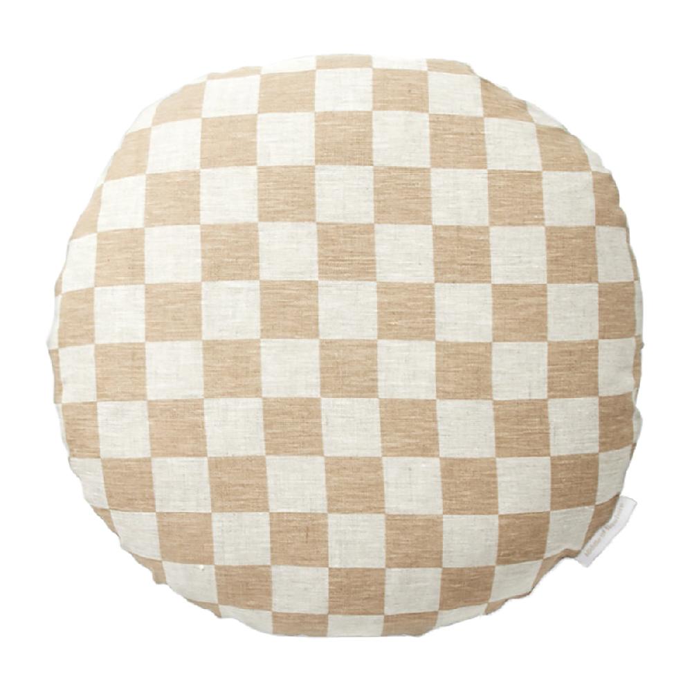 life interiors Check Round Cushion