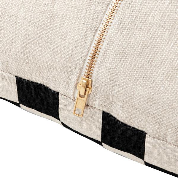 Life Interiors Check Square Cushion