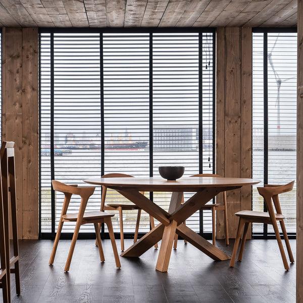 Life Interiors Circle Round Dining Table (Oak 136cm)