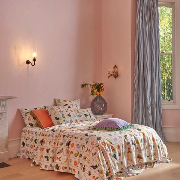 Life Interiors Citron Rose Velvet Tassel Cushion