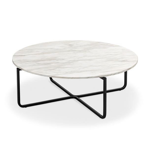 Life Interiors Clarina Round Marble Coffee Table