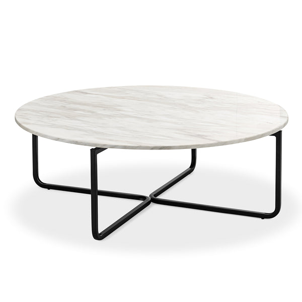 Life Interiors Clarina Round Marble Coffee Table