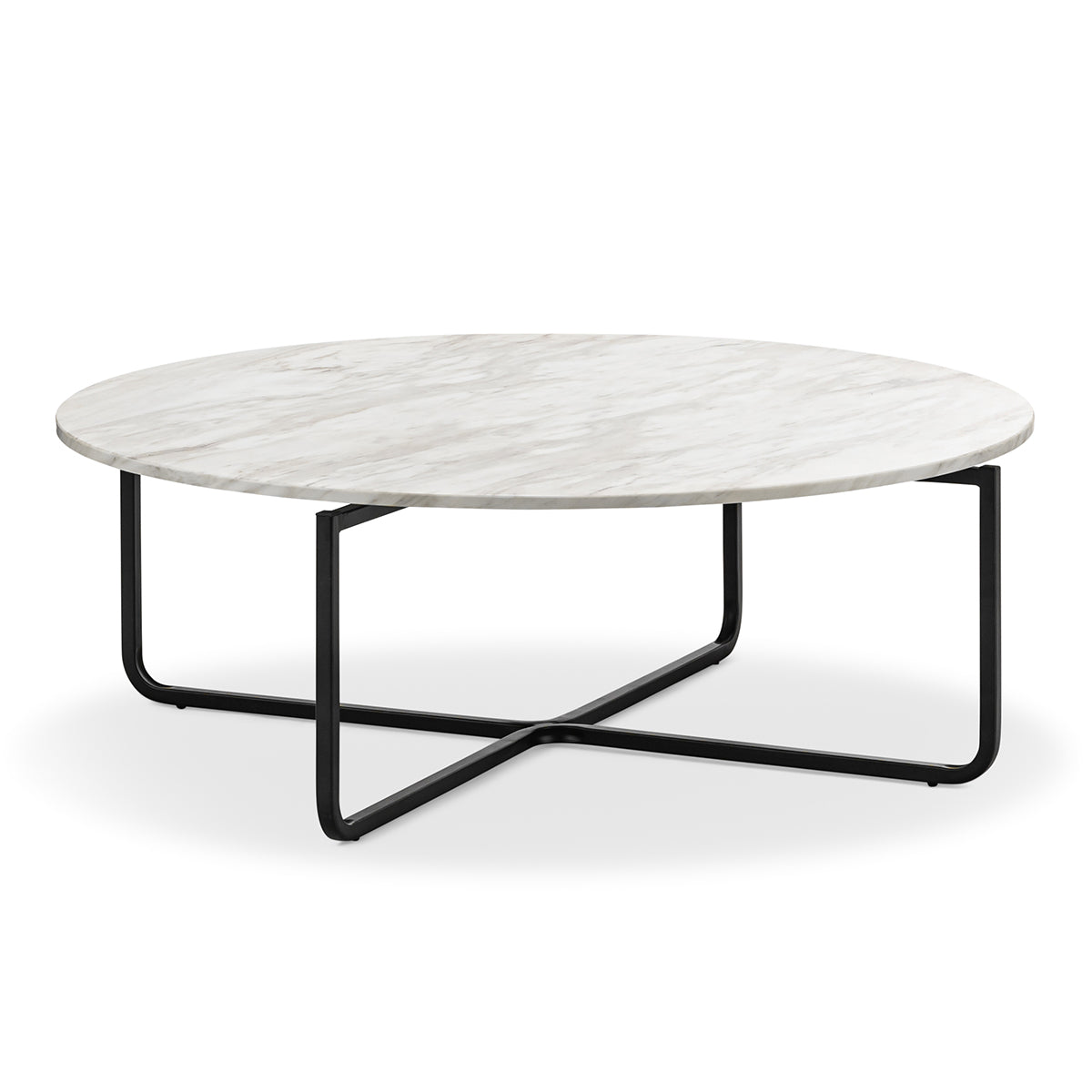 life interiors Clarina Round Marble Coffee Table