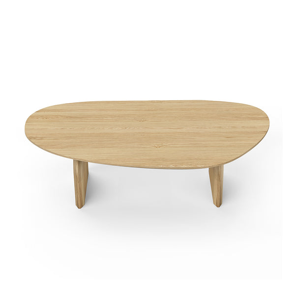 Life Interiors Clover Oval Oak Coffee Table