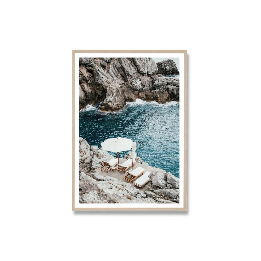 life interiors Coastal Rocks Framed Print