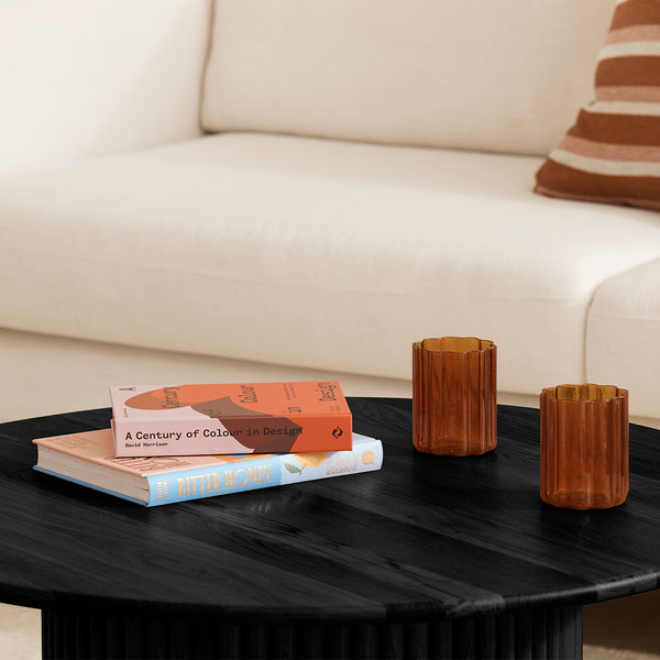 Life Interiors Cosmos Coffee Table (Black Oak 85cm)