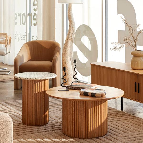 Life Interiors Cosmos Coffee Table (Oak 85cm)