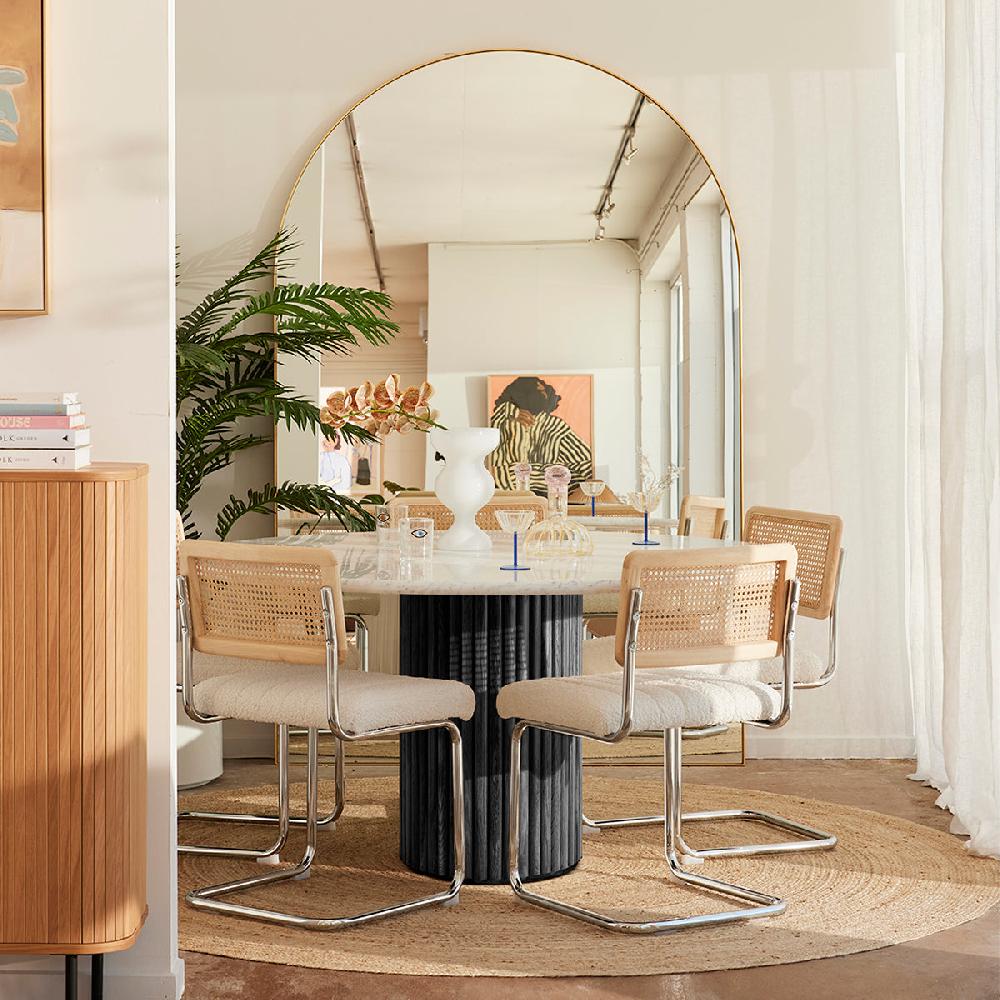 life interiors Cosmos Marble Dining Table