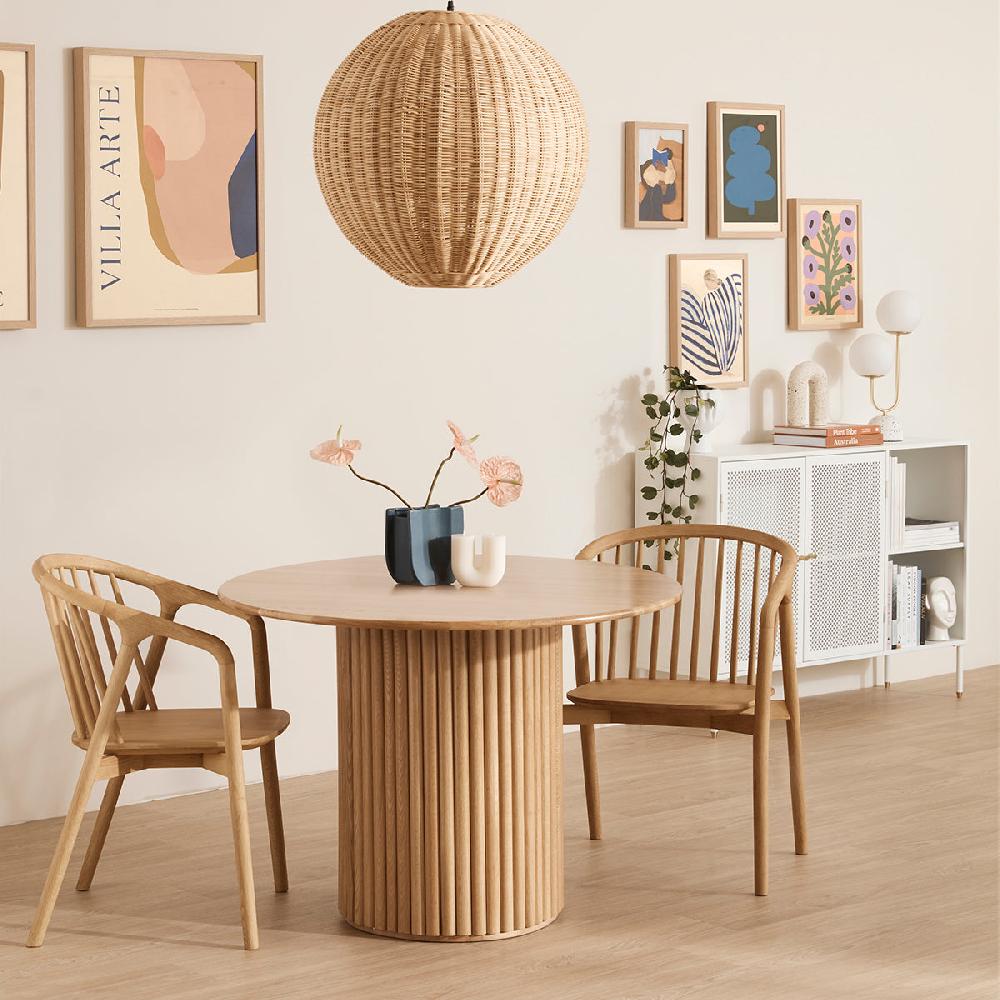 life interiors Cosmos Timber Dining Table