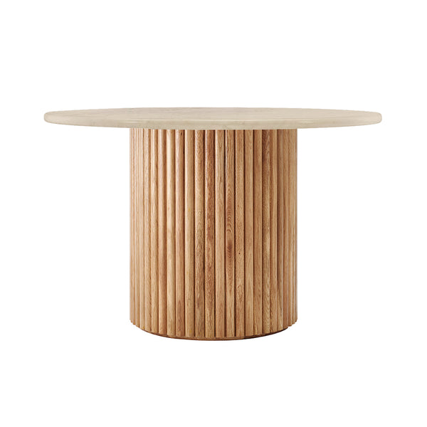 Life Interiors Cosmos Travertine Dining Table