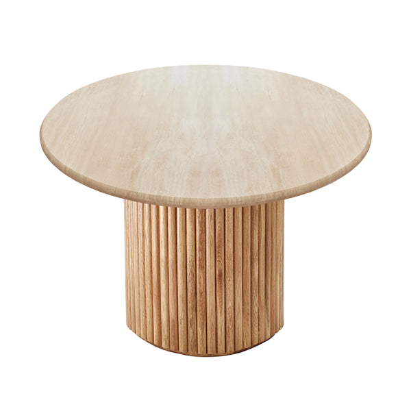 Life Interiors Cosmos Travertine Dining Table