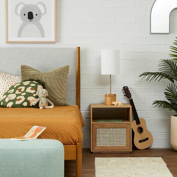 Life Interiors Cuba Rattan Open Bedside Table